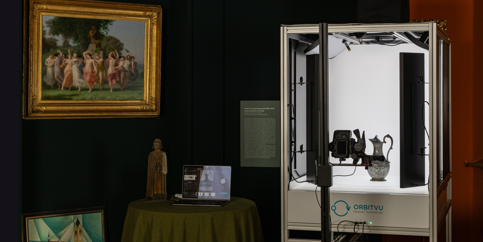 Ein Museumsobjekt, fotografiert im Orbitvu Alphashot XL