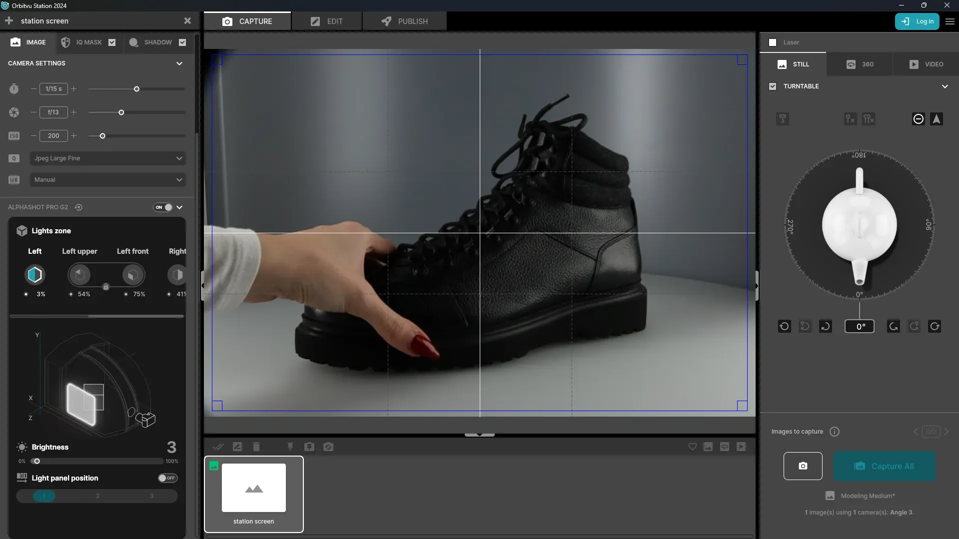 Orbitvu Station 2024 Aufnahme-Interface für Produktfotografie