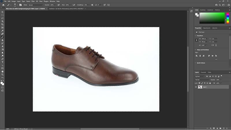 Den Hintergrund auswählen