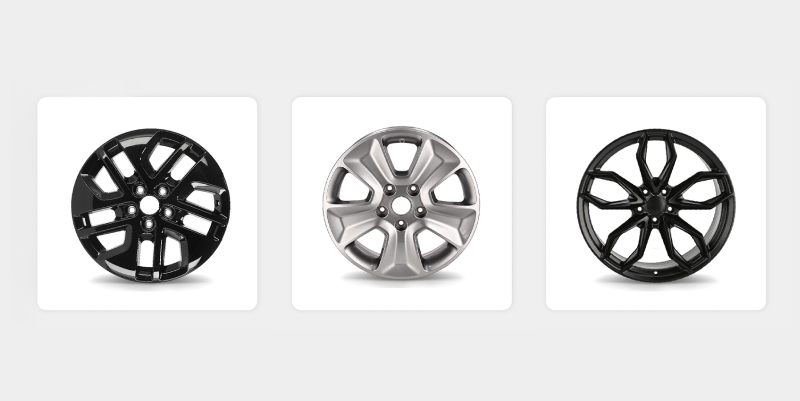 3 Fotos von Autoteilen