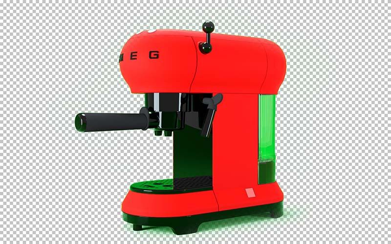 Grüner Lichtsaum nach dem Freistellen.