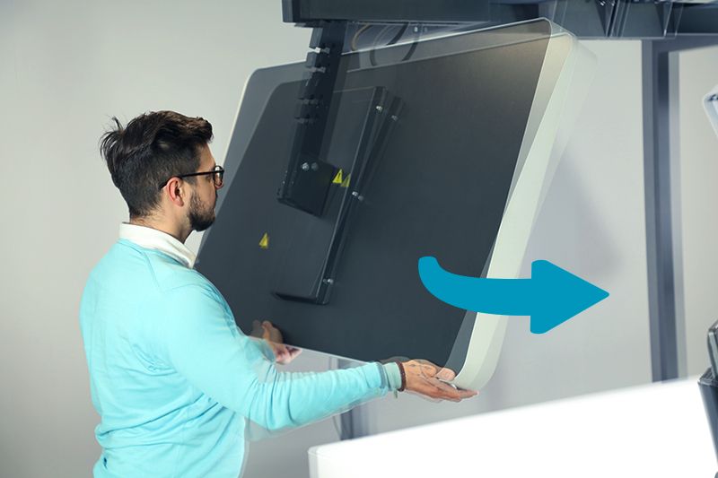 Setting the lamp angles for Flat-Lay photo